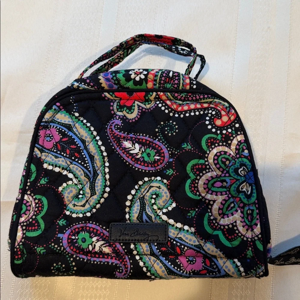 Vera Bradley Black Kiev Paisley Travel Jewelry Organizer NWOT (retired print) - Picture 2 of 11